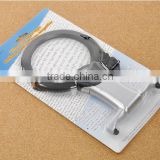 Desktop LED magnifier /Magnifying Glass With Folding Stand And LED Light