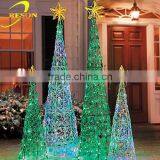 Stage Show Decoration Outdoor Wire Lighted Christmas Tree