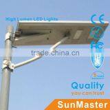 Hot New Products for 2015 All in One Street Light Integrated 3000-6500K Solar Outdoor Lighting