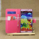 High Quality Leather Holster Card Wallet Folio Stand Flip Case Cover for Samsung GALAXY Note3 N9000 thumbnail-3