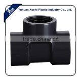 Plastic female PVC Tee pipe fitting