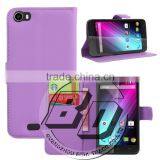 Manufacturer Wholesale Flip Wallet Style Magnetic Flip Stand PU Leather Case For Wiko Lenny Five Leather Case Lowest Price