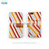 Colorful Unique Design Wallet Fabric Leather Phone Case For Alcatel One Touch POP C3 With PVC ID and Credit Card Slots thumbnail-2