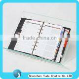 Making Plexiglass Open Book Display, Clear Book Stand Acrylic Holder for Cookbook thumbnail-1