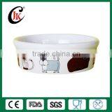 Hot Sale High Quality White Round Ceramic Pet Bowl for Cat thumbnail-2