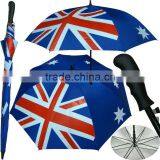 Automatic national flag umbrella,big logo umbrella