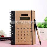 Hot Sell Solar Notebook Calculator With Ball Pen