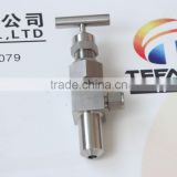 high pressure angle tube to weld end needle valve