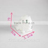 Custom 100% Food Grade Silicone Rubber White Cat Bath Toy With Squeaker
