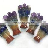 Chakra Bonded 2 Inch Angel : Gemstone Chakra Angel thumbnail-1