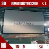 Outdoor Fast Foldable Projector Screen 3D Flim Motorized Foldable Floor Projector Screen 4:3 200 Inch Curved Projector Screen