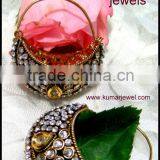 Uncut Polki Earrings thumbnail-1