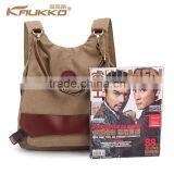 High Quality Canvas Shoulder Bag Convert to a Backpack From a Shoulder Bag Canvas Tote Bag for Girls thumbnail-5