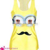 Wholesale Minnie Printed Tank Tops for Women Summer Workout thumbnail-4