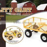 Four-wheel Garden Cart With Drop Down Sides and Pneumatic Tyres TC1104 thumbnail-2