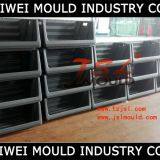 Injection plastic shelf bin mould