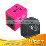 Colorful 3-Prong Plug Adapter Square Global Conversion Plugs thumbnail-1