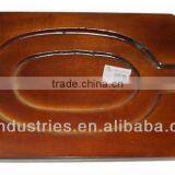 Small Octagonal Wooden Tray Organizer thumbnail-1