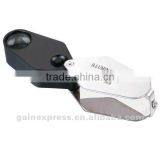 10x Folding Jeweler Loupe Magnifier + LED Light, 18mm Lens Jewel Identifier Tool thumbnail-4