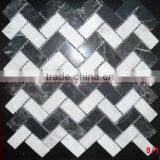 NATURAL JET BLACK MARBLE MOSAIC TILES thumbnail-5