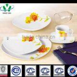White Square Shape Porcelain Dinner Ware Set thumbnail-1