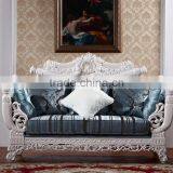 New Design Solid Wood Living Room Furniture Fabric Sofa Set thumbnail-3