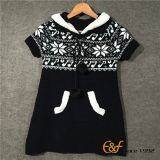 Long Section Sweater With Snowflake Jacquard for Girl thumbnail-1