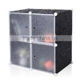 Store More Multi- Use DIY PP Storage Cube, Black, Cube of 4 thumbnail-2