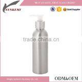 Silver Aluminum Bottle With Lotion Pump 150ml thumbnail-1