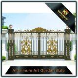 Color Painted Aluminum Front Yard Gate With Decorative Metal Artworks thumbnail-5