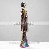 Home Decoration Living Room Resin Japanese Kimono Lady Figurine thumbnail-4