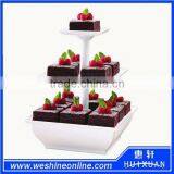 New Food Grade 3-tier Plastic Cake Stand Cake Serving Tray