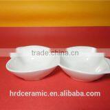 19.5*8.7*3.8cm Star Hotel White Ceramic Dinner Plate Apple Shape Dish thumbnail-5