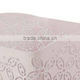 Arc-shape Metal Punched Decorative Trash Can For Home/Office thumbnail-3