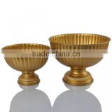 gold flower fancy flower decor bowl for wedding