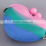 Colorful Silicone Purse/Heart-Shaped Coin Purse thumbnail-1