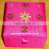 Zari Embroidery Decorative Box thumbnail-1