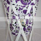 Portable Purple Laundry Bathroom Clothes Washing Storage Hamper Basket With Legs thumbnail-1