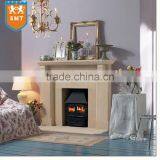 Beige Sandstone Fireplace Mantel/Fireplace Stove