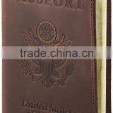 LOW Price High Quality Men Black Custom Genuine Leather Passport Holder COVER thumbnail-4