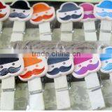 Hot Small Wooden Gentman Head Clothes Clip Decoration Made in China