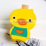 Made in China Hot Sale Wholesale High Quality Promotion Gift Wooden Chothespins Cute Design Wood Duck Clips