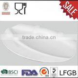Hot Selling New Design Bamboo Wholesale Melamine White Wavy Plates thumbnail-1