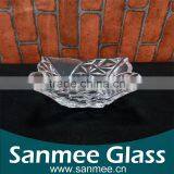 Square Diamond Embossed Glass Ice Cream Cup thumbnail-1