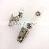 Badge Clip With PVC Tab, Stamping Steel Metal Badge Clip With Vinyal Tab, thumbnail-2