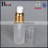 30ml Frosted Glass Whip Cream Bottles With Lotion Pump and Clear Cap thumbnail-1