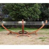 Garden Wooden Frame Hammock Swing Chaise Longue Awning Chair thumbnail-4