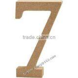 Wooden Number 7, Unpainted, Unfinished thumbnail-1