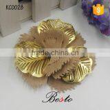 Fashion Vintage Metal Felt Brown Shoe Flower for Women Shoes thumbnail-2