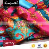 Customizable Colorful Satin Silk Scarves With Top Quality thumbnail-5